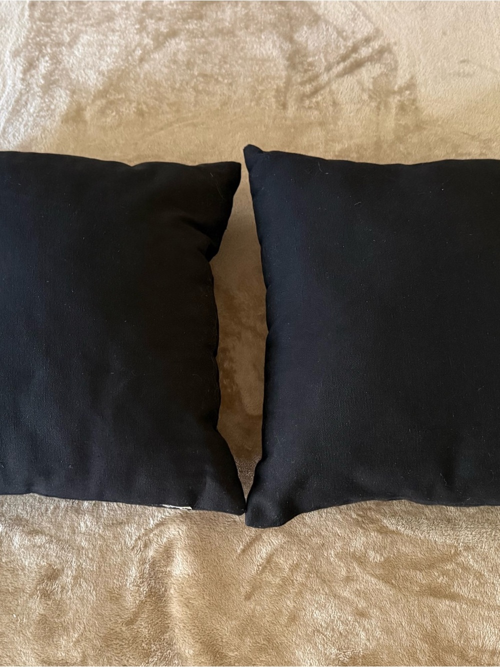 Black Moon Phase Throw Pillow Pair - Decorative Accent Cushions - Picture 2 of 2